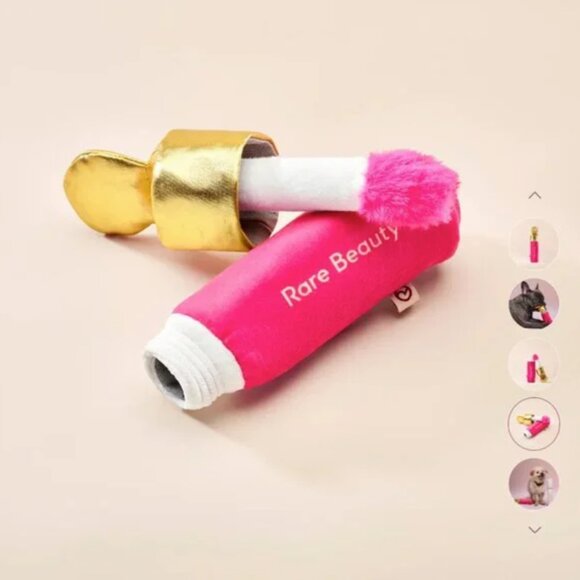 NWT Rare Beauty  by Selena Gomez Soft Pooch Blush Dog Toy - Picture 5 of 8